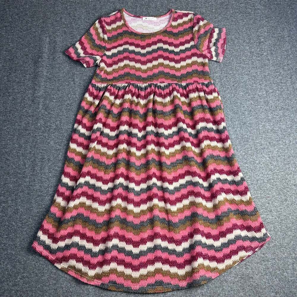 BOMBOM‎ Chevron BabyDoll Dress